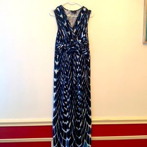 Maxi Dress with Unique Pattern-Size Large